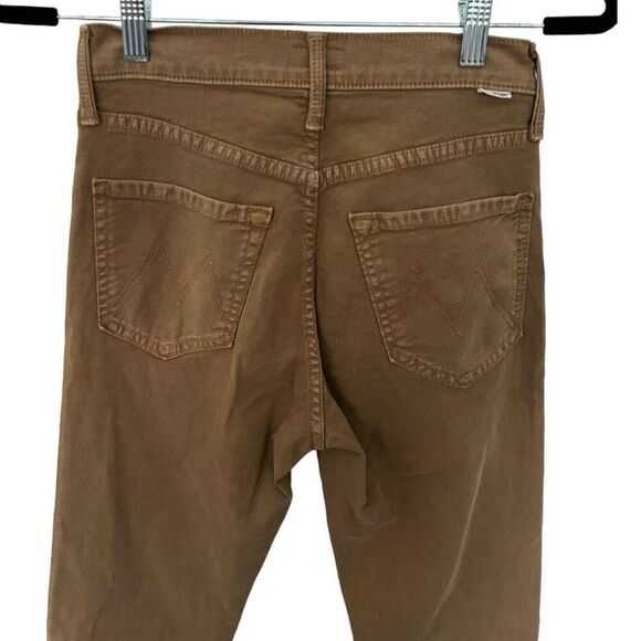 Mother The Tomcat Tan Button Fly Women's Jeans Size 25 Classic Neutral Cropped - Picture 10 of 16